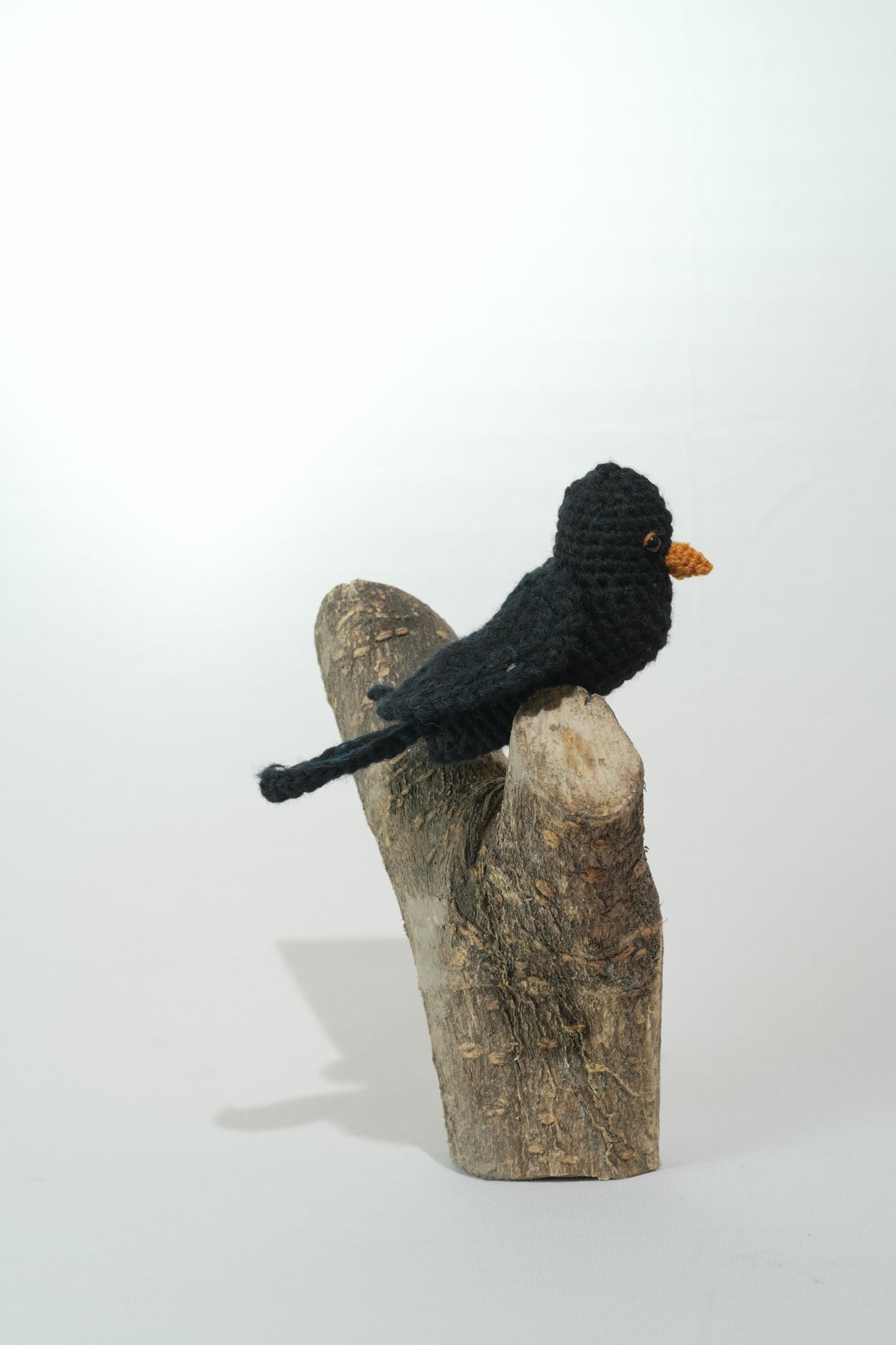 Tibetan Blackbird - Himalayan Bird Hand-Crochet Toy