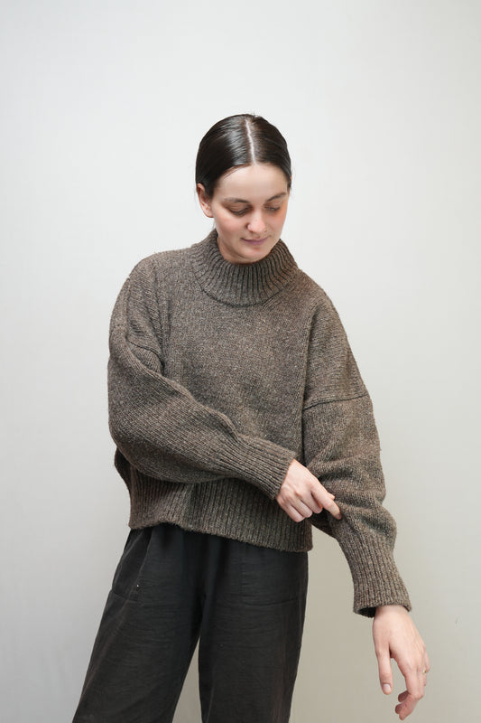 Pual Cropped Turtleneck Sweater