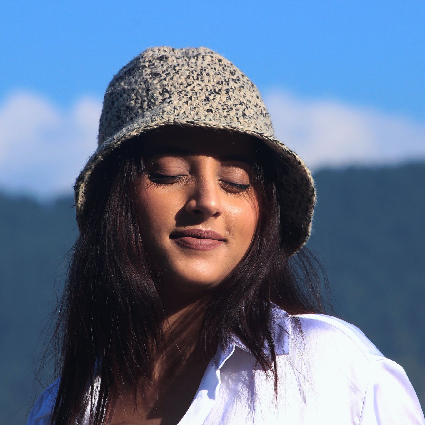 Mountain Breeze Hand-Crochet Bucket Hat