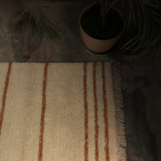 Yellow Stripe Tsug Den Carpet