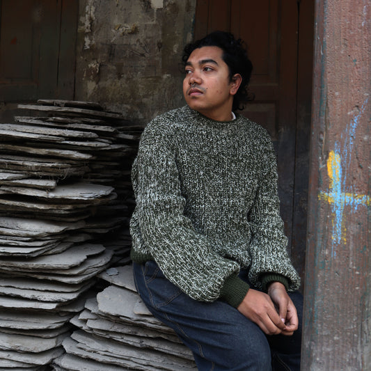 Misty Wool Sweater Green