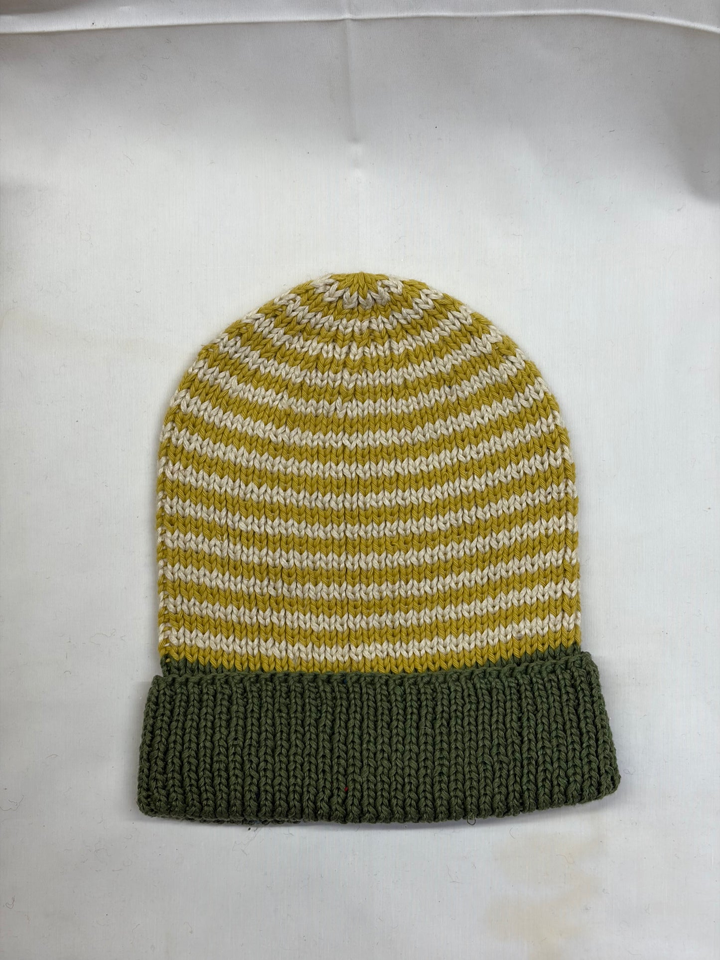 Cotton Rib Stripe Beanie