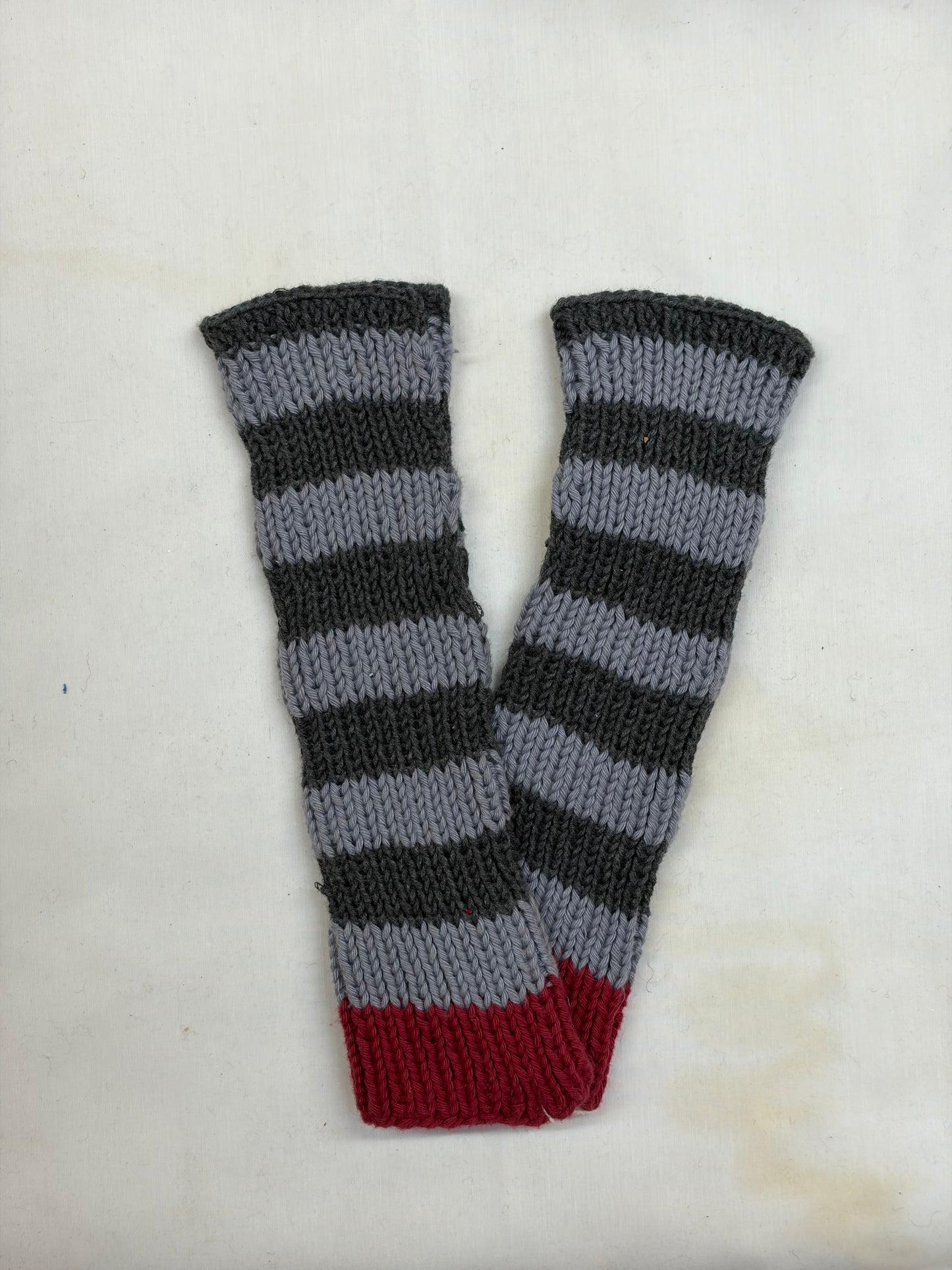 Stripe Cotton Gloves - Shop@Woolknitters