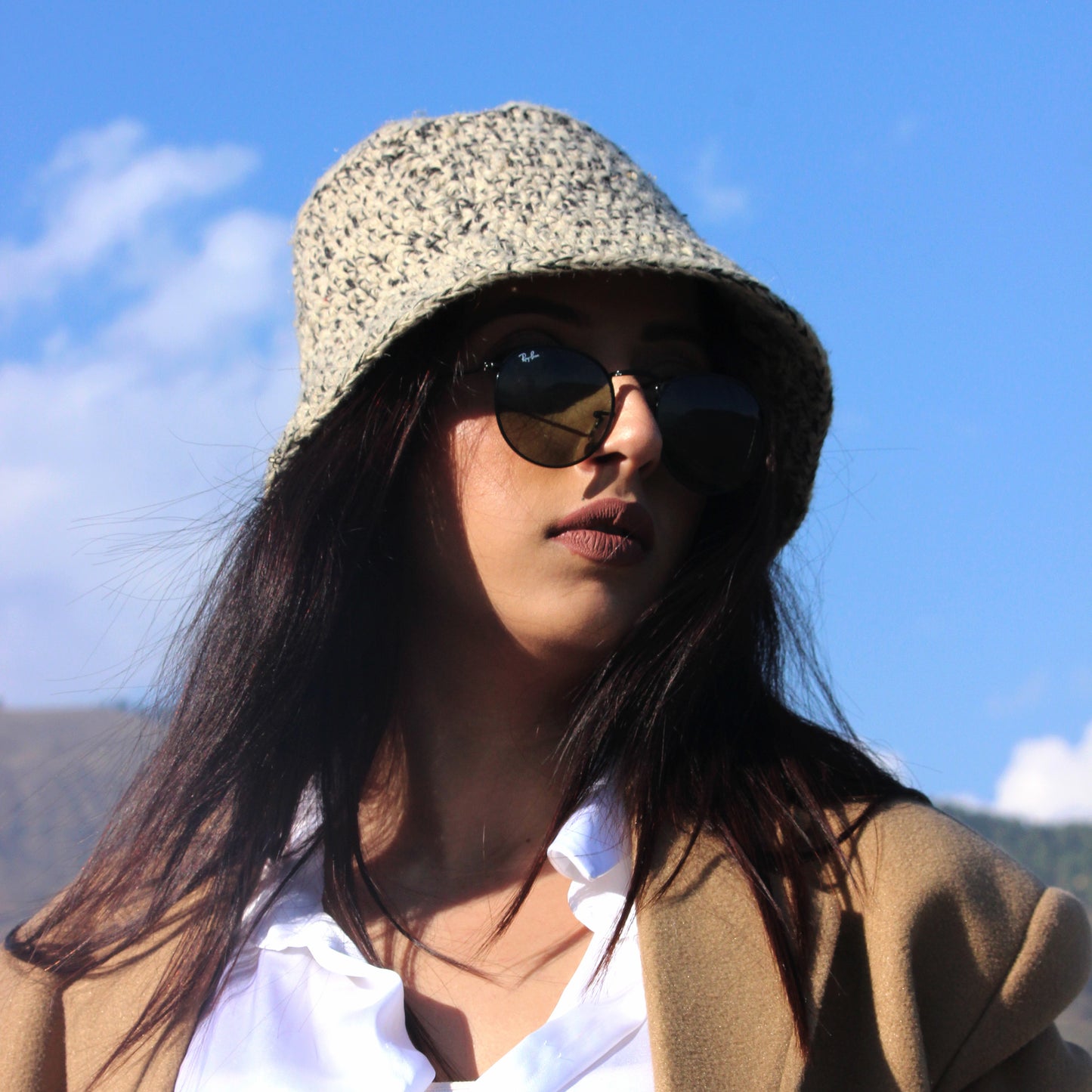 Mountain Breeze Hand-Crochet Bucket Hat