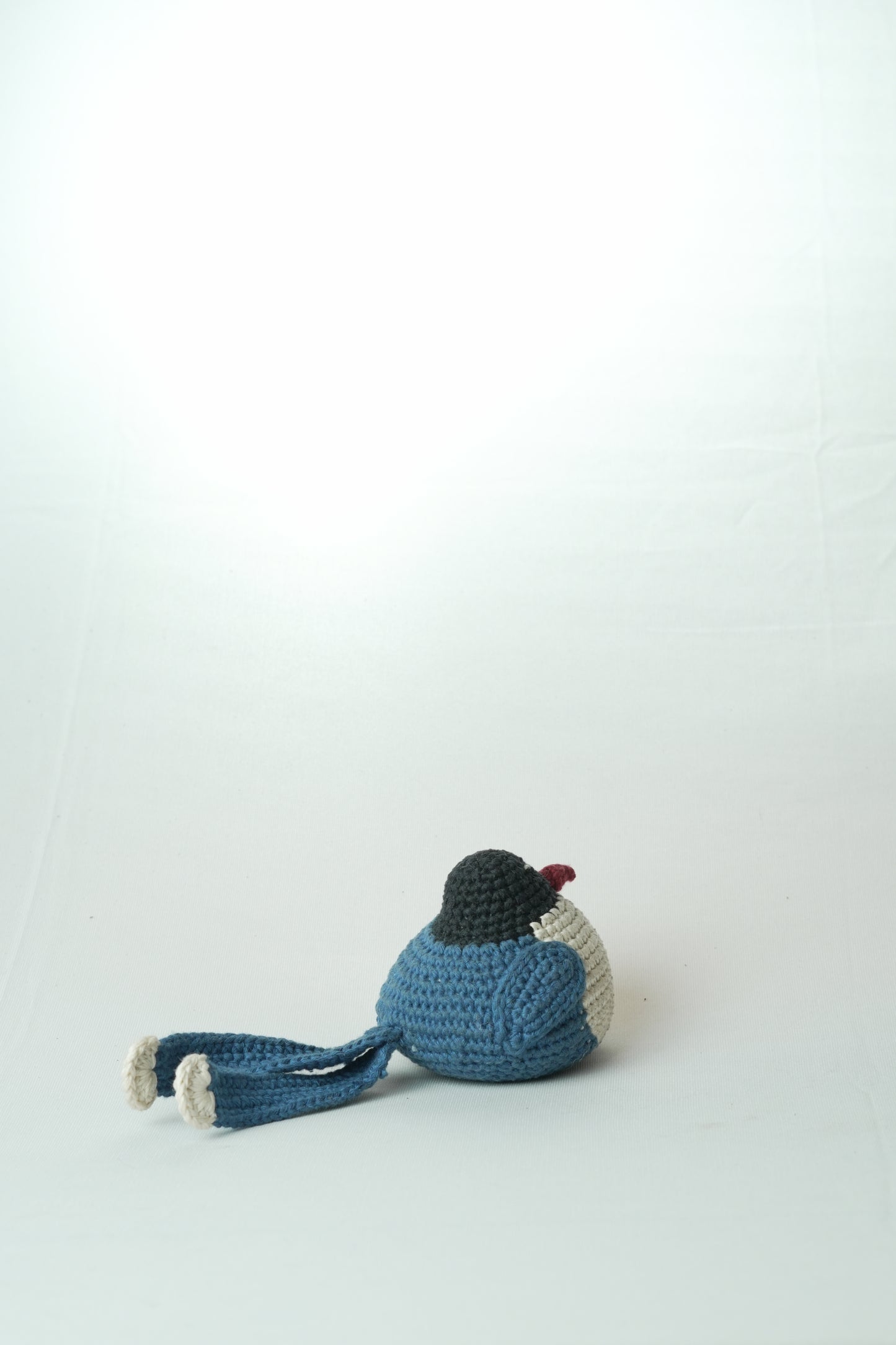 Magpie – Eco Souvenir (Hand-Crocheted Cotton Bird)