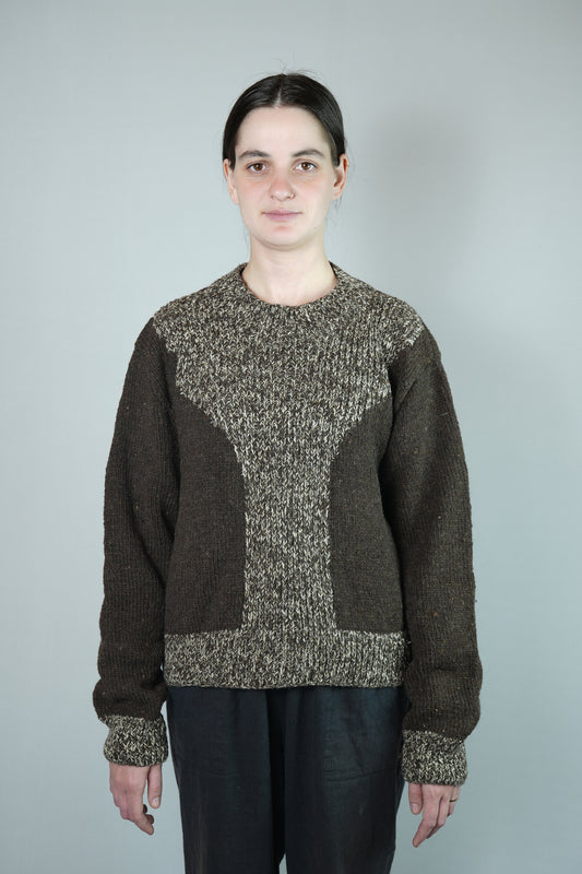 Pual Melange Yoke Pullover