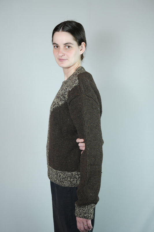 Pual Melange Yoke Pullover