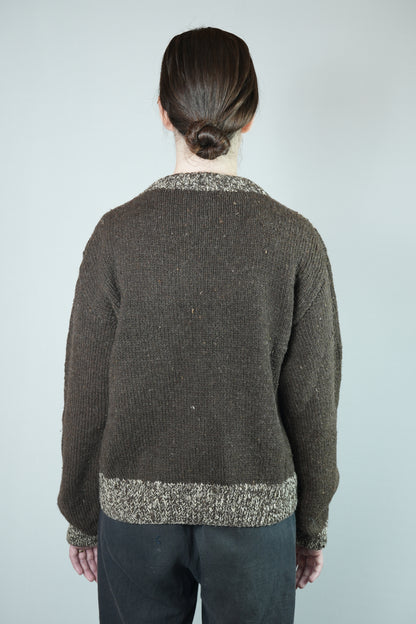 Pual Melange Yoke Pullover