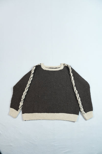 Pual Braided Sleeve Pullover