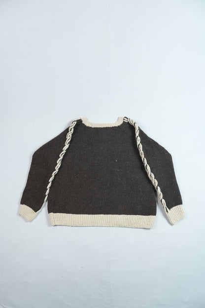 Pual Braided Sleeve Pullover