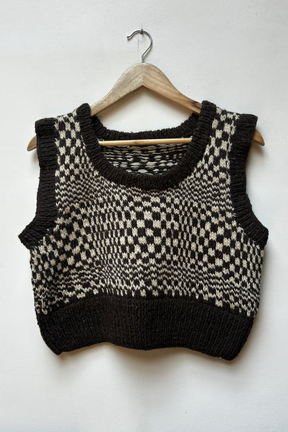 Pual Cropped Patterned Vest