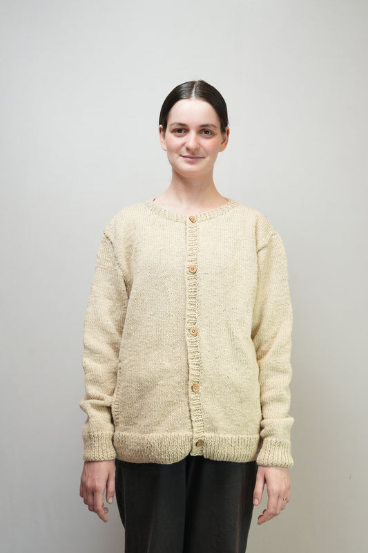 Pual Solid Wool Cardigan