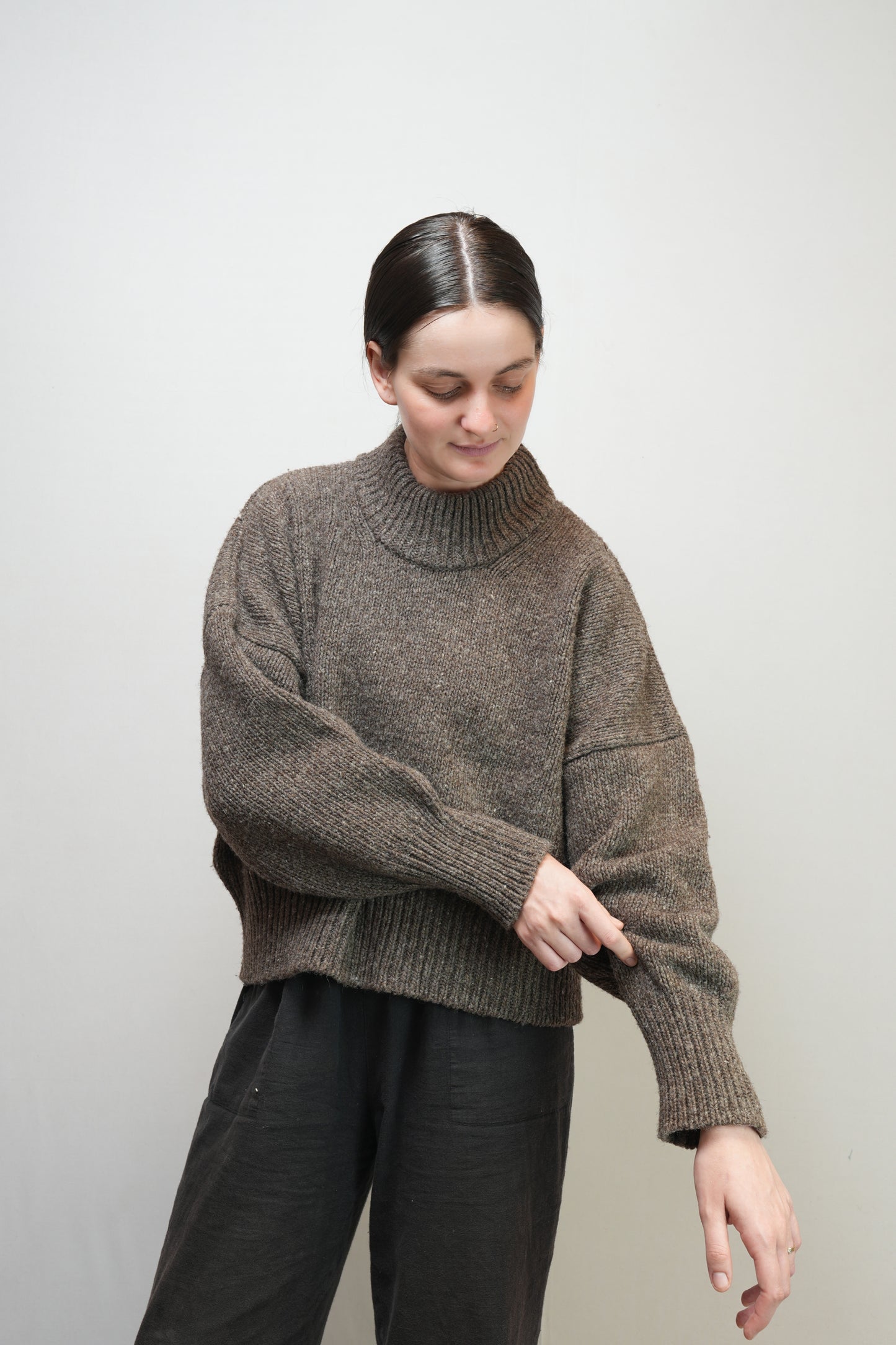 Pual Cropped Turtleneck Sweater
