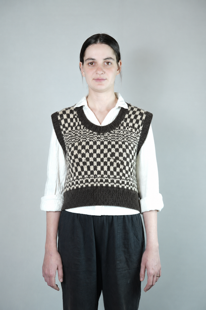 Pual Cropped Patterned Vest