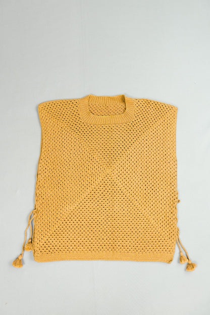 Square Top - Crew Neck - Yellow