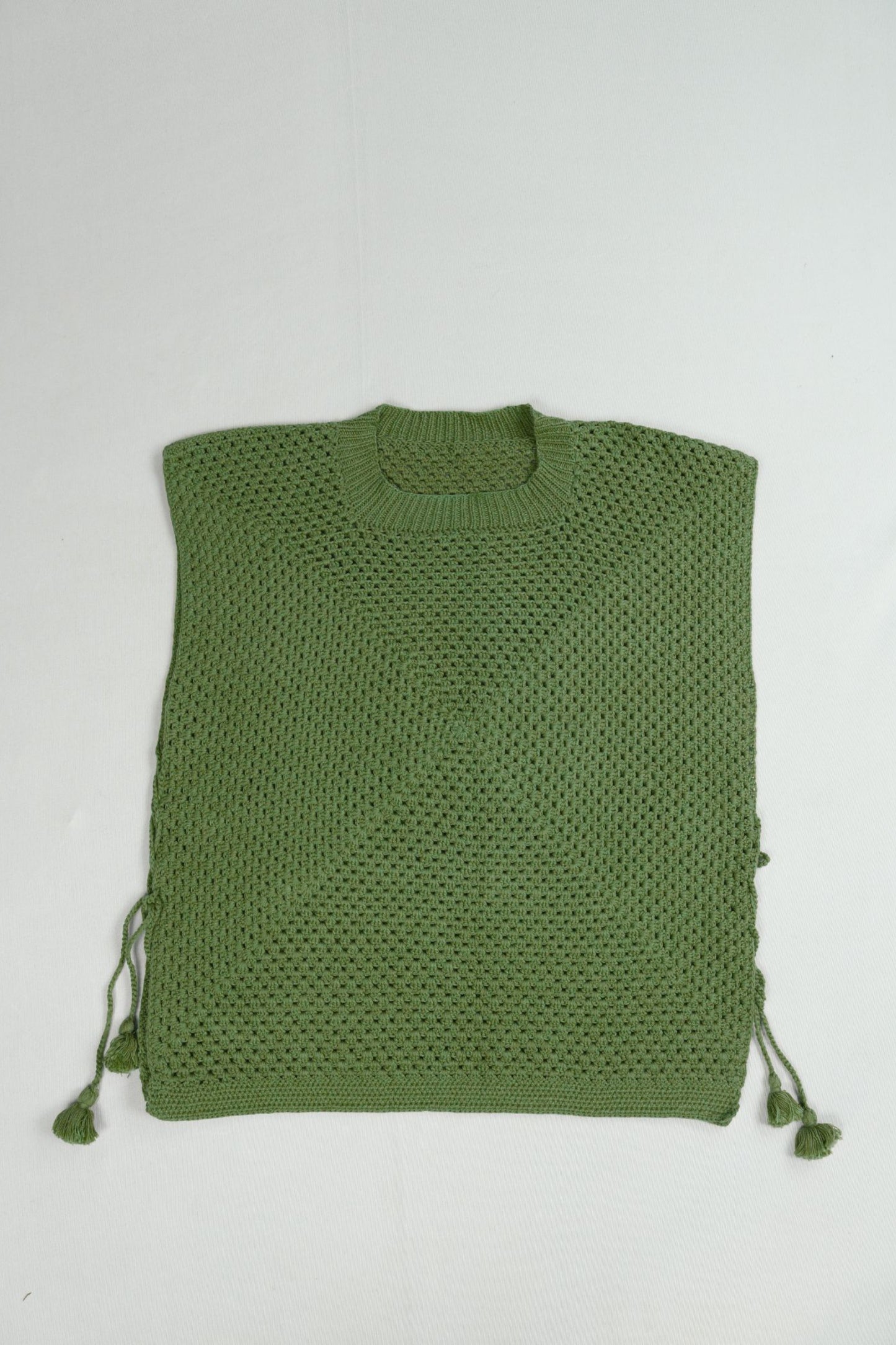 Square Top - Crew Neck - Moss