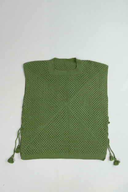 Square Top - Crew Neck - Moss