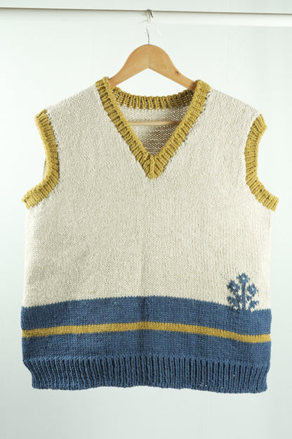 Darcha Vest - Flower - Indigo
