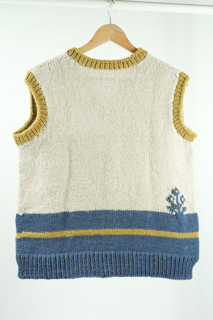 Darcha Vest - Flower - Indigo