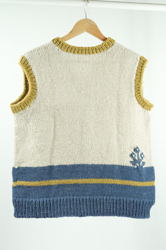 Darcha Vest - Flower - Indigo