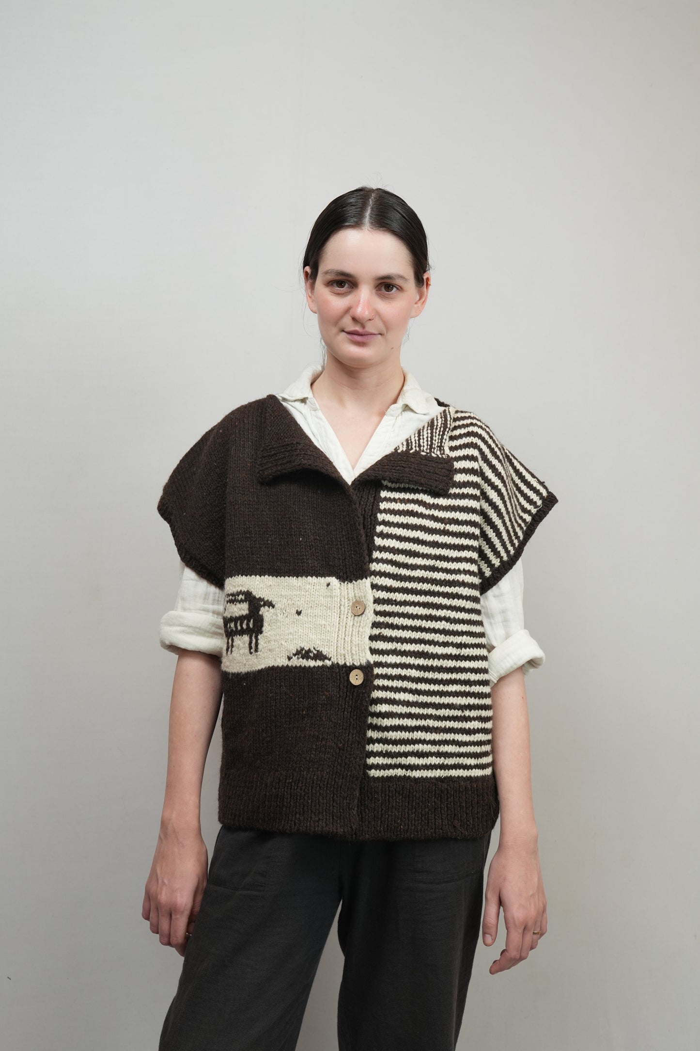 Himalayan Flock Knit Vest