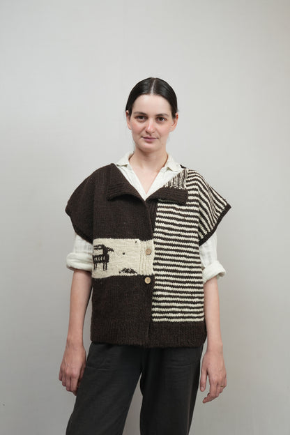 Himalayan Flock Knit Vest