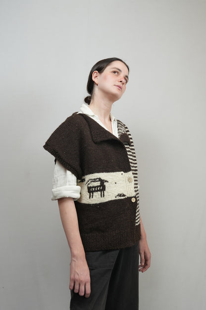Himalayan Flock Knit Vest