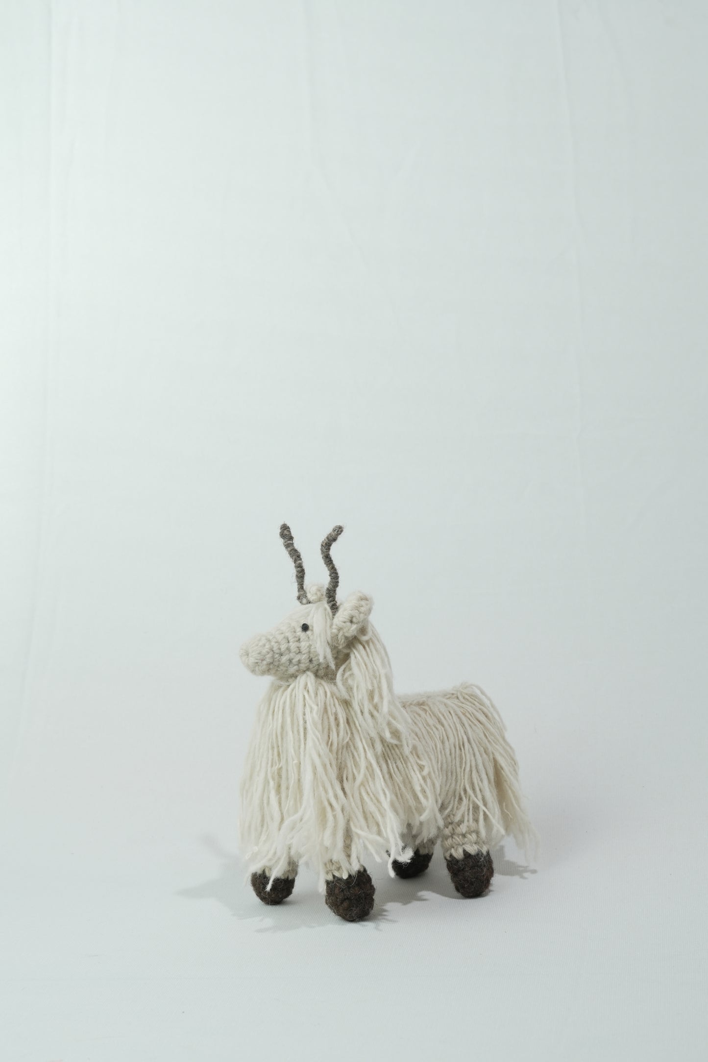 Mountain Goat Hand-Crochet Toy
