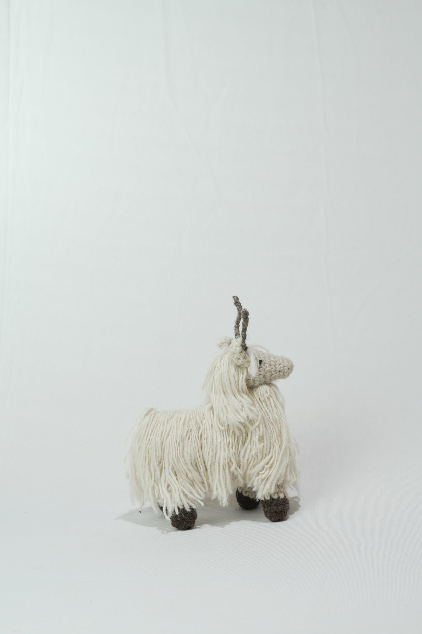 Mountain Goat Hand-Crochet Toy
