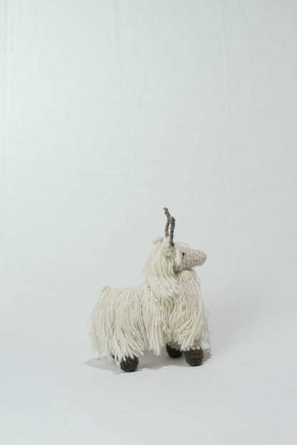 Mountain Goat Hand-Crochet Toy