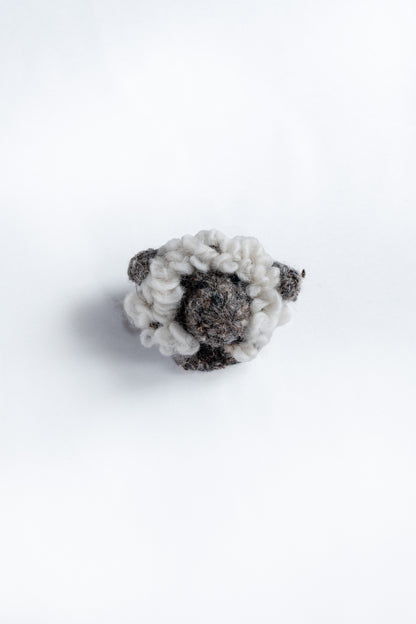 Brooch Sheep Head in Black