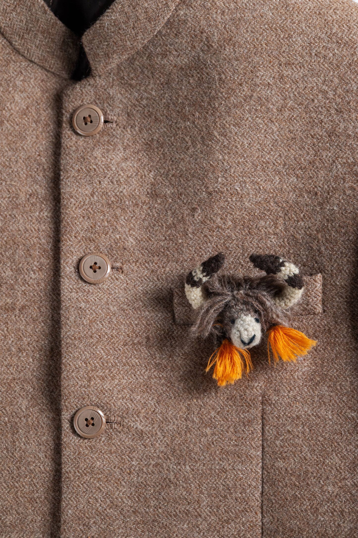 Tashi Yak Head Brooch