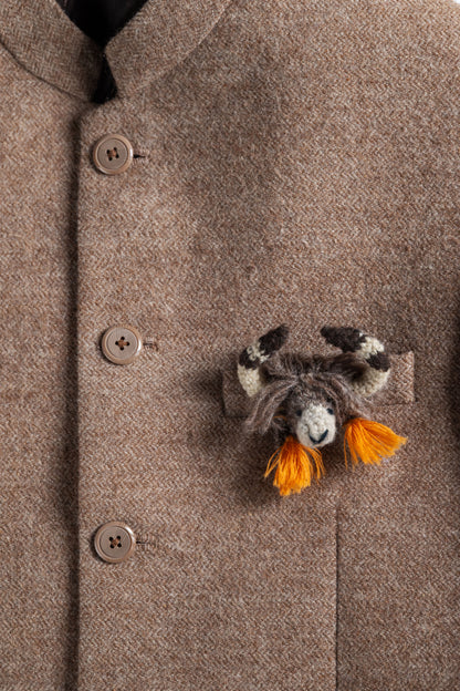 Tashi Yak Head Brooch