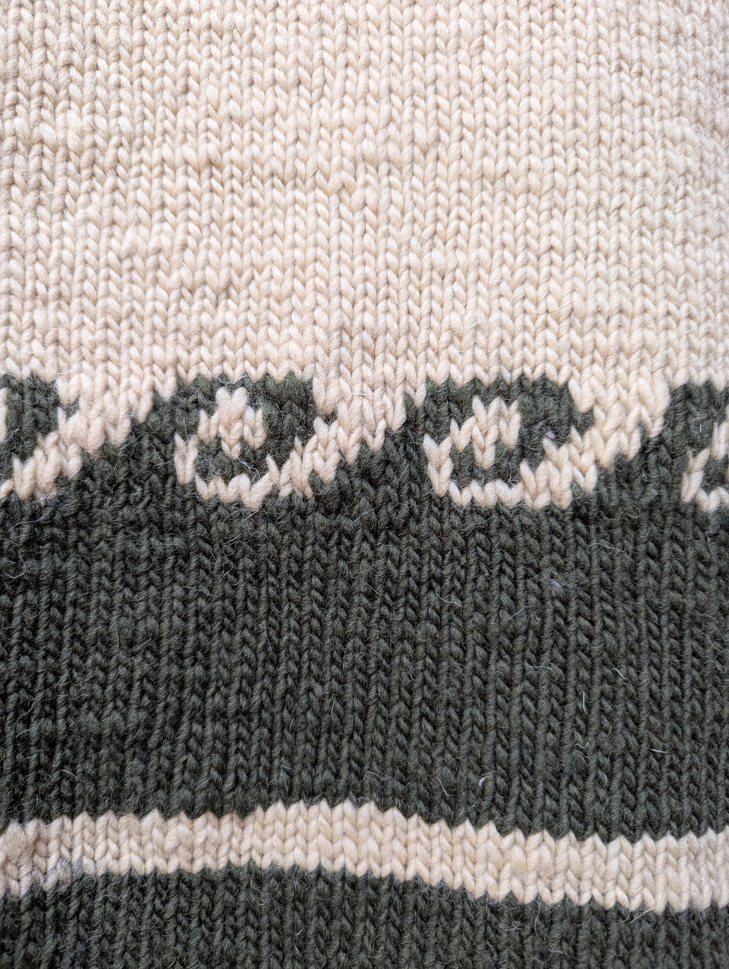 Darcha handloom wool knit vest colour green back close view for men and women