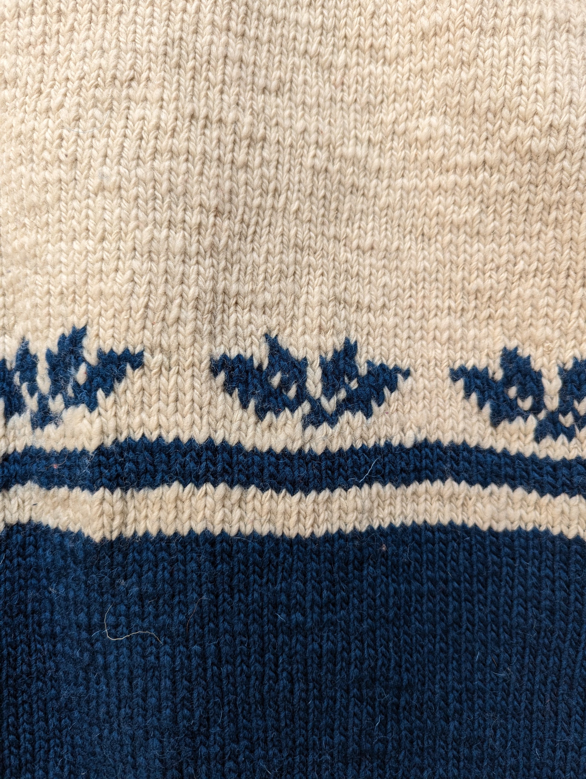 Darcha handloom wool knit vest colour navy blue front close view for men and women 