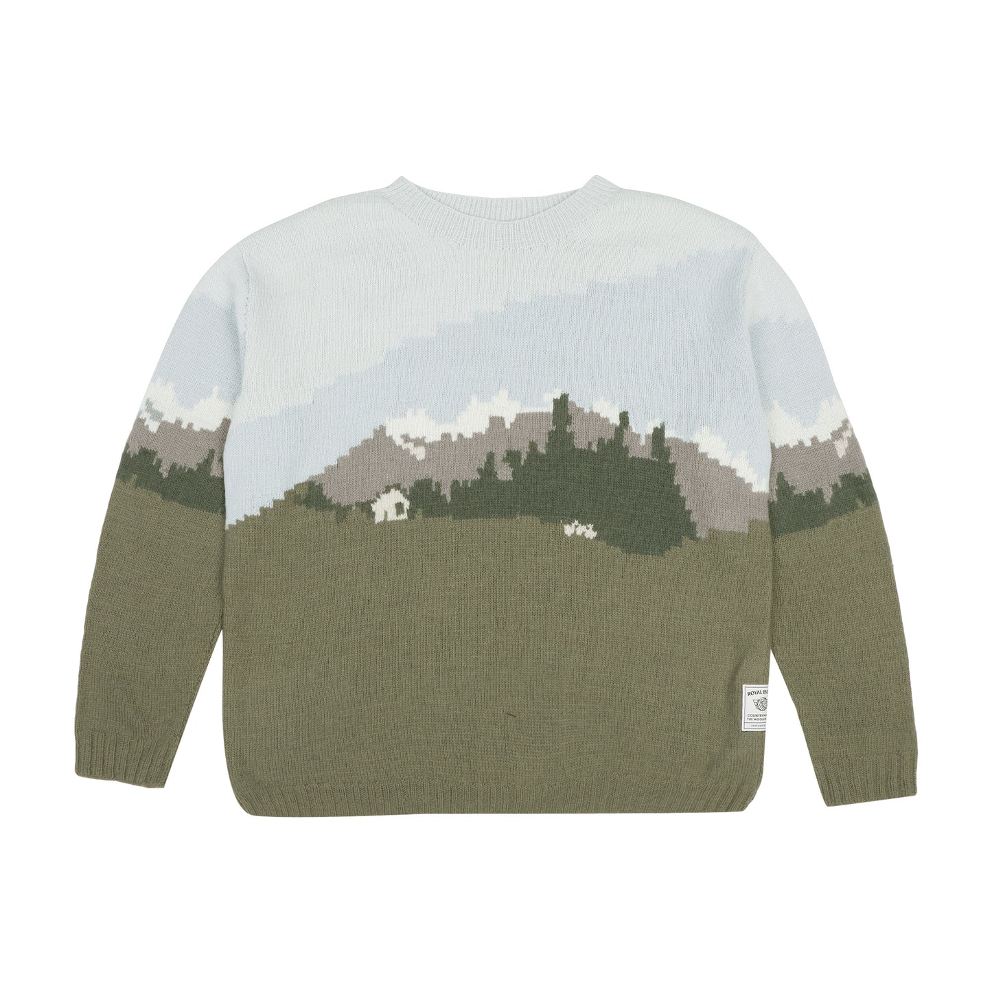 Handmade wool sweater postcard from kullu artisan winter wear front. 
