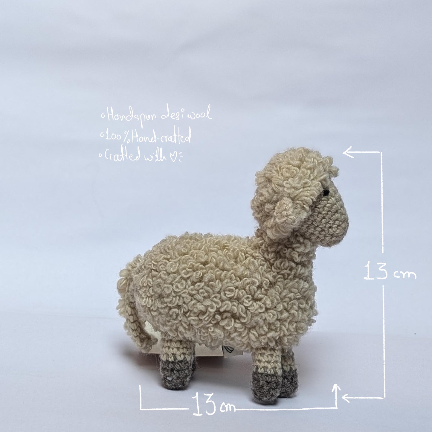 Bhedu Hand-Crochet Sheep – Big