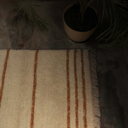 Yellow Stripe Tsug Den Carpet