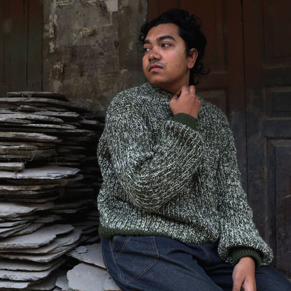 Misty Wool Sweater Green