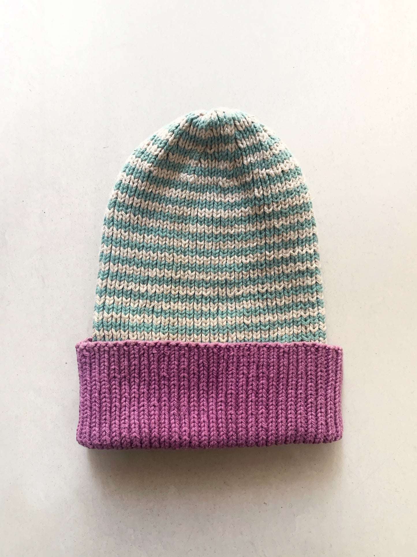 Cotton Rib Stripe Beanie