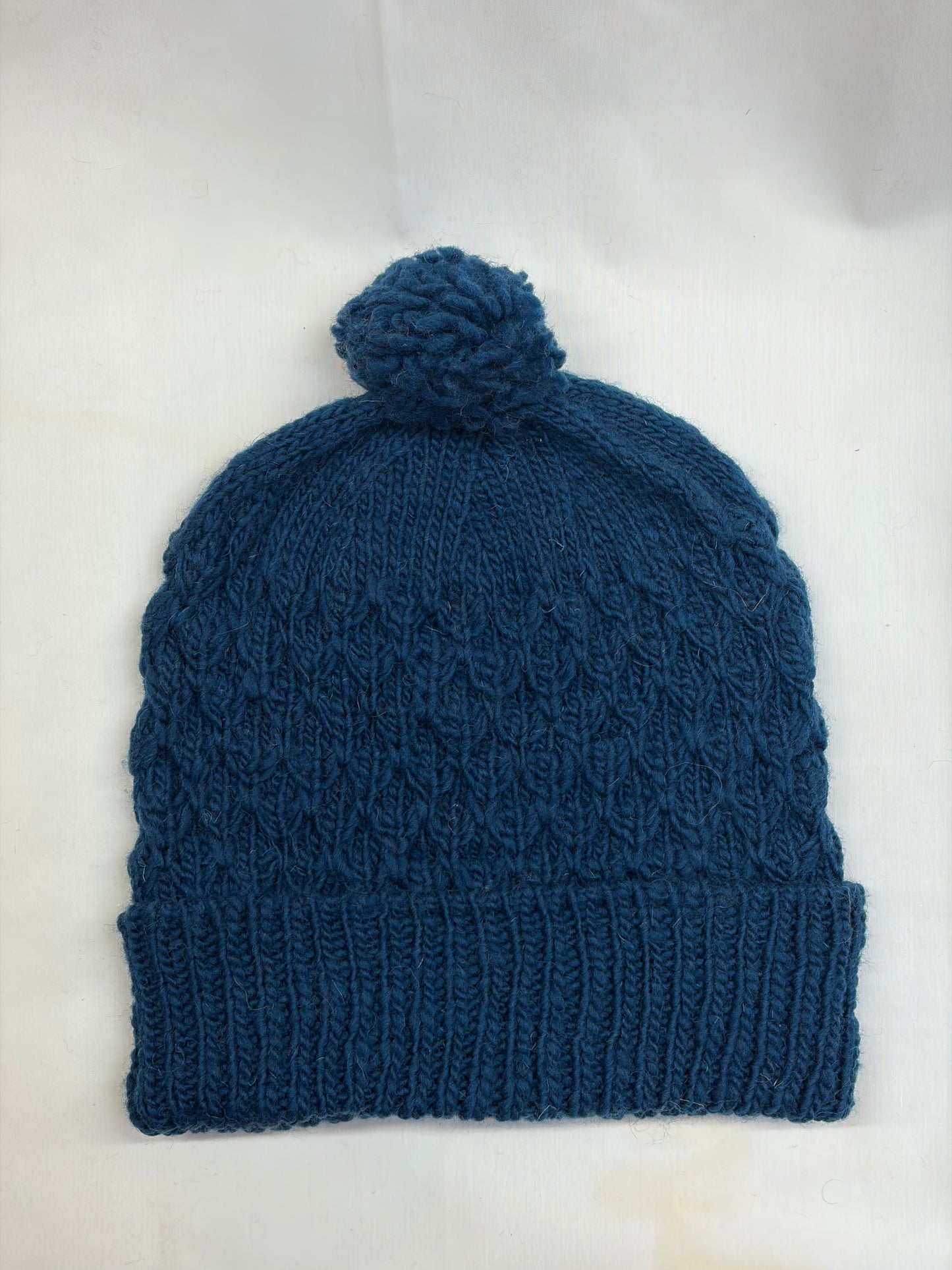 Textured wool knit beanie