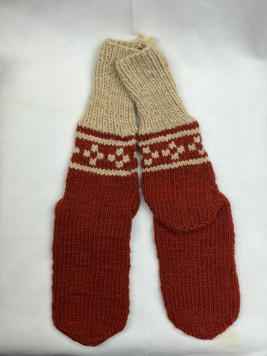 Motif detail wool socks