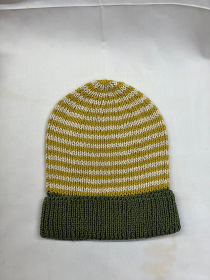 Cotton Rib Stripe Beanie