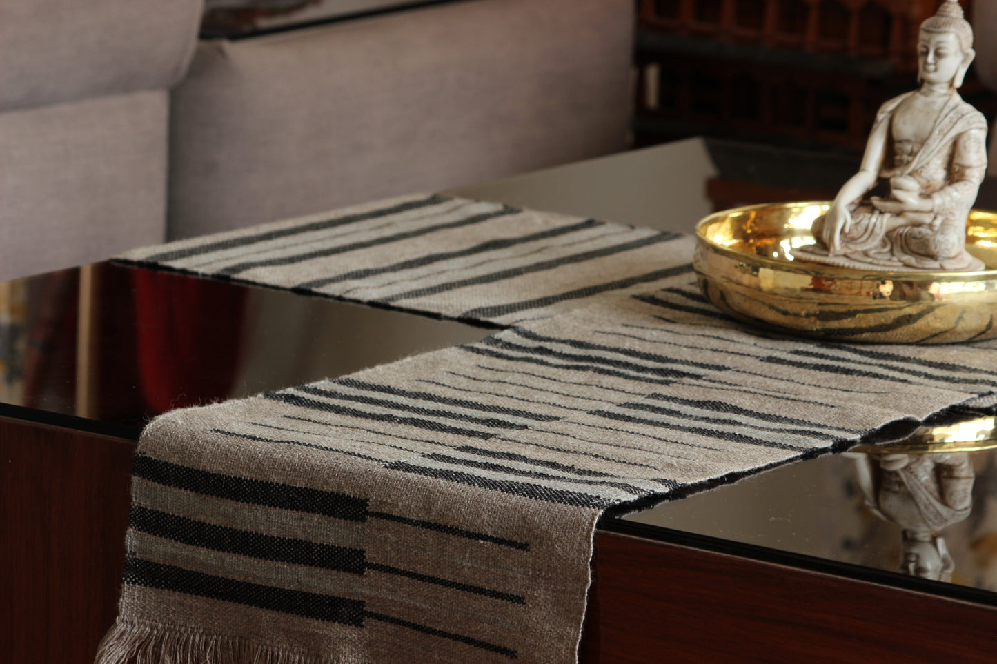 Gaddi Trails: Handloom Himalayan Wool Table Runner