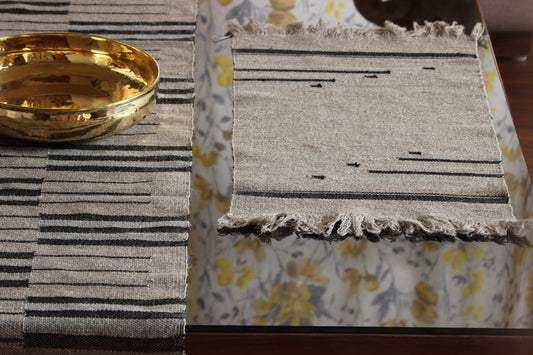 Gaddi Essence: Handwoven Wool Table Mat