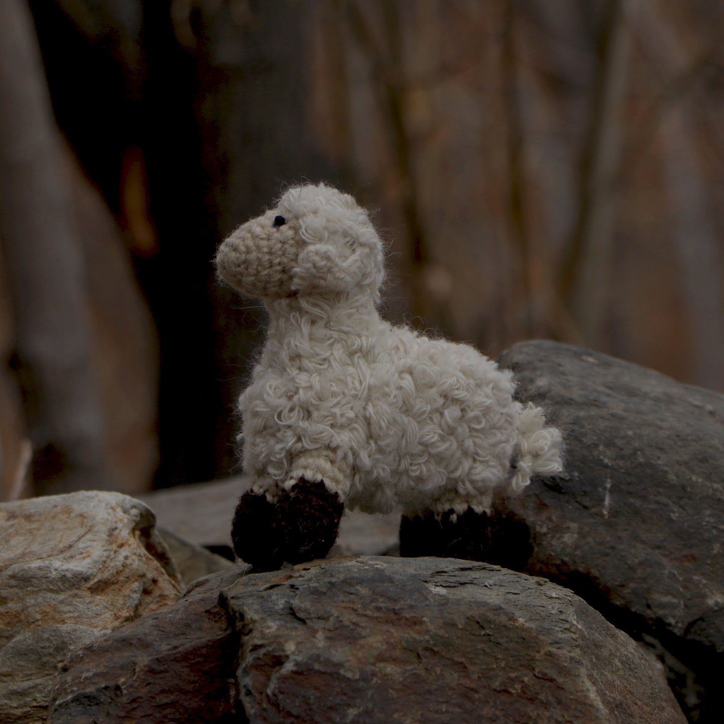 Merino Sheep Hand-Crochet Doll