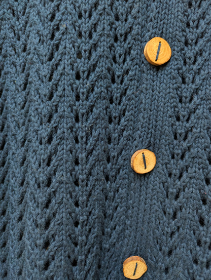 Knitted lace cotton overshirt button view – handloom cotton winter shirt button view 