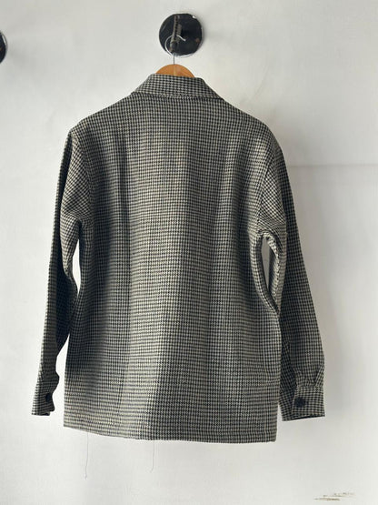 Men Gaddi Wool Jacket Back View Handwoven Winter Coat @woolknitters