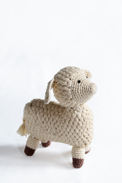 Gaddi wool Hand crochet Sheep - Big SHEHAAT