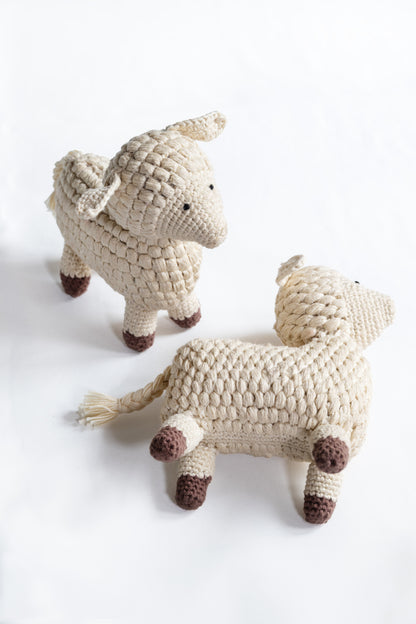 Gaddi wool Hand crochet Sheep - Big SHEHAAT